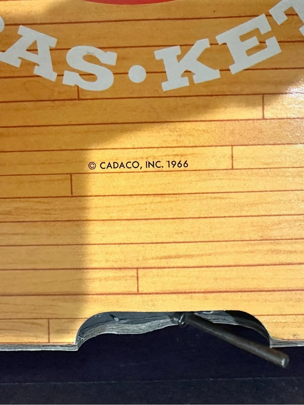 Vintage 1966 Cadaco Bas-Ket Real Basketball In Miniature Tabletop Game No 165